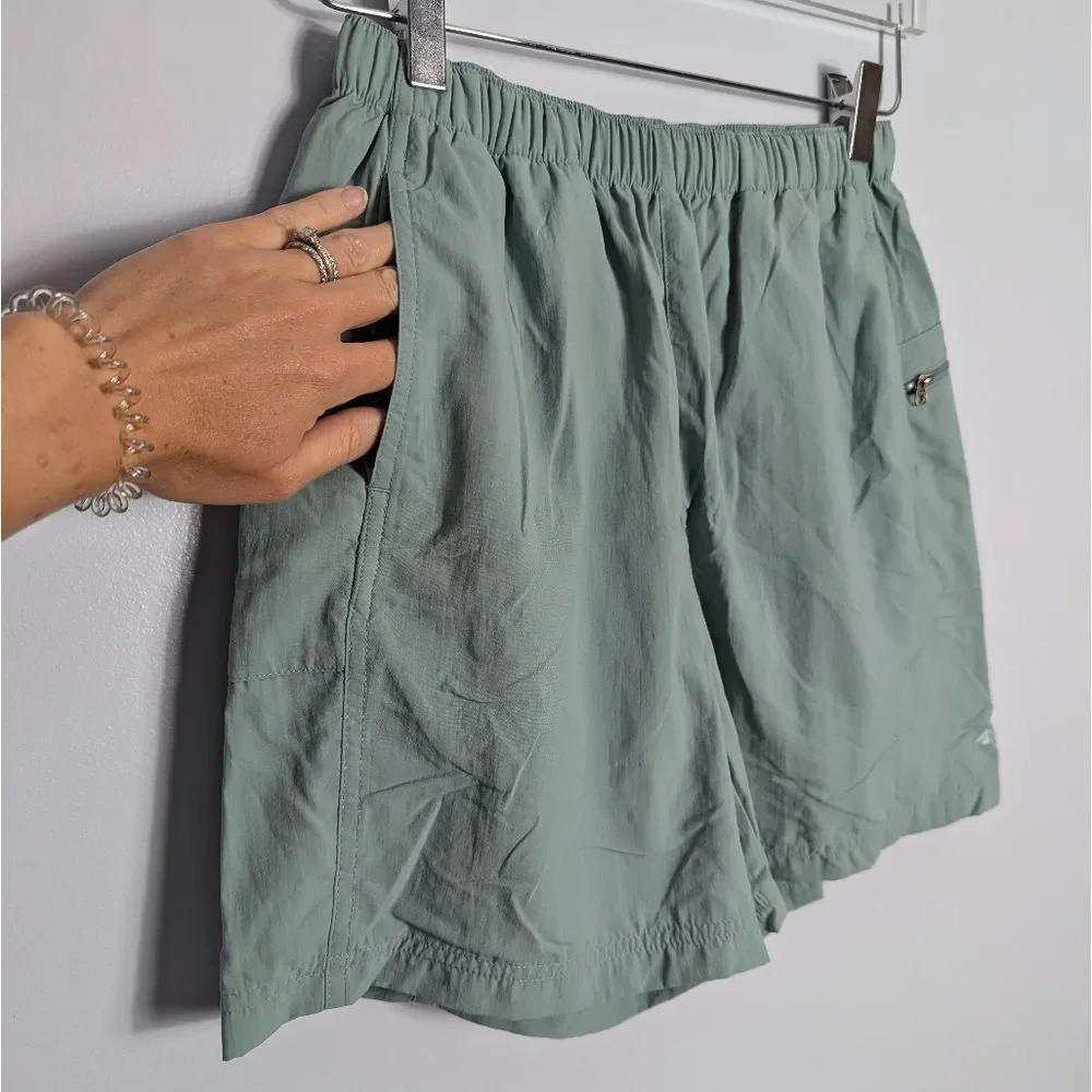 EMS Nylon Tech Shorts Light Green Women's Small